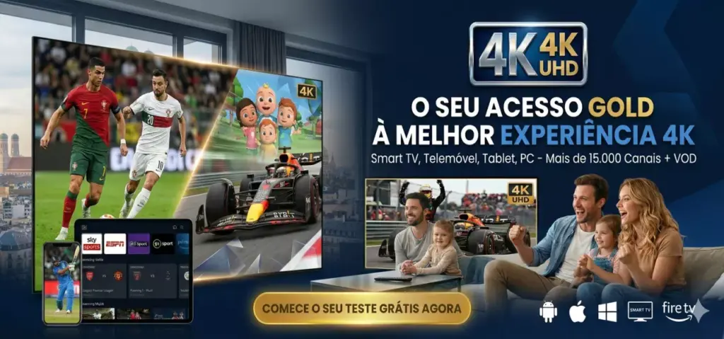 O SEU ACESSO GOLD A MELHOR EXPERIENCIA 4K iptv 8k portuguais